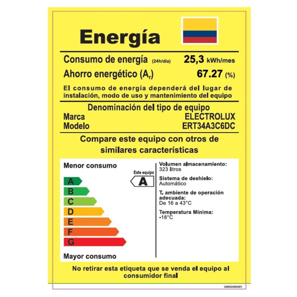 Nevera ELECTROLUX No Frost  323 Litros  ERT34A3C6DC Negro img #8