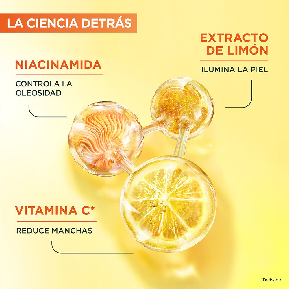 Crema facial GARNIER SKIN ACTIVE vitamina C express aclara (50  ml) img #6