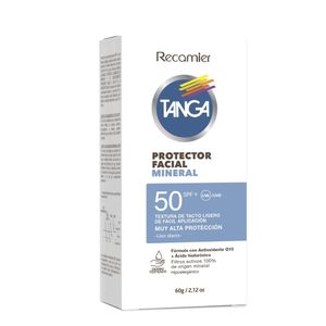 Protector solar TANGA facial mineral FPS 50 (60 gr)