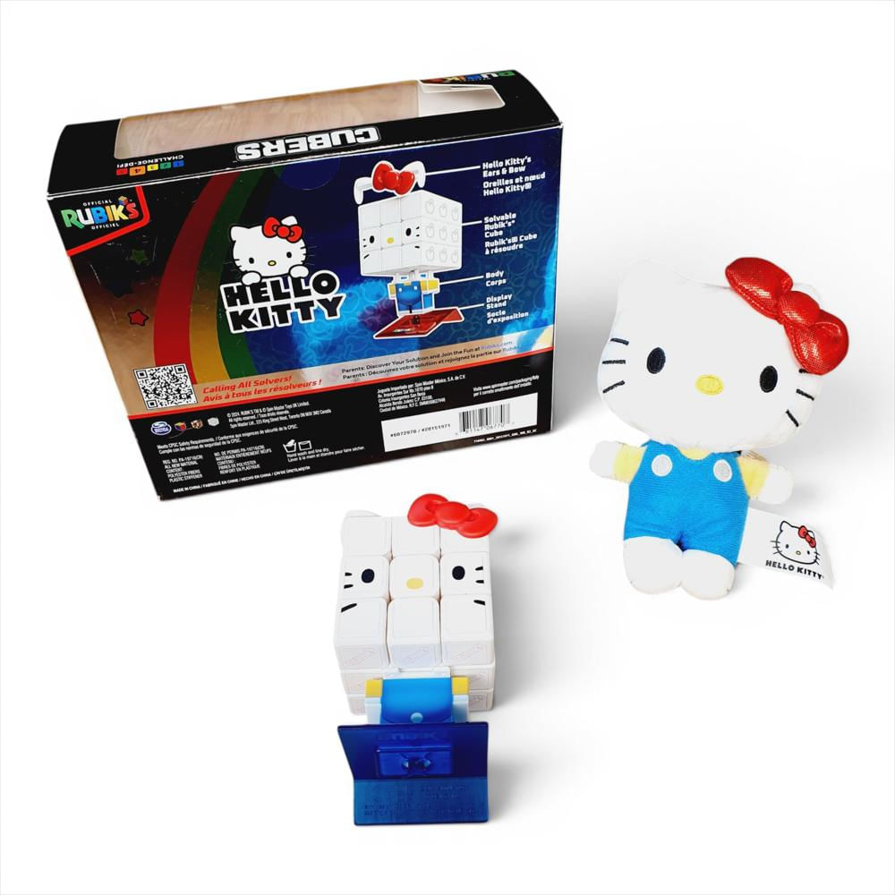 Cubo Rubik 3X3 Hello Kitty Coleccionable Con Peluche img #1