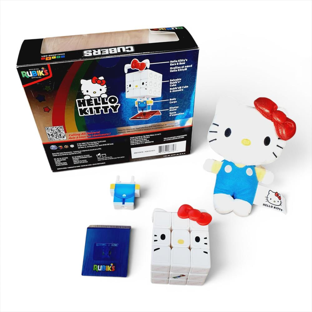 Cubo Rubik 3X3 Hello Kitty Coleccionable Con Peluche img #2