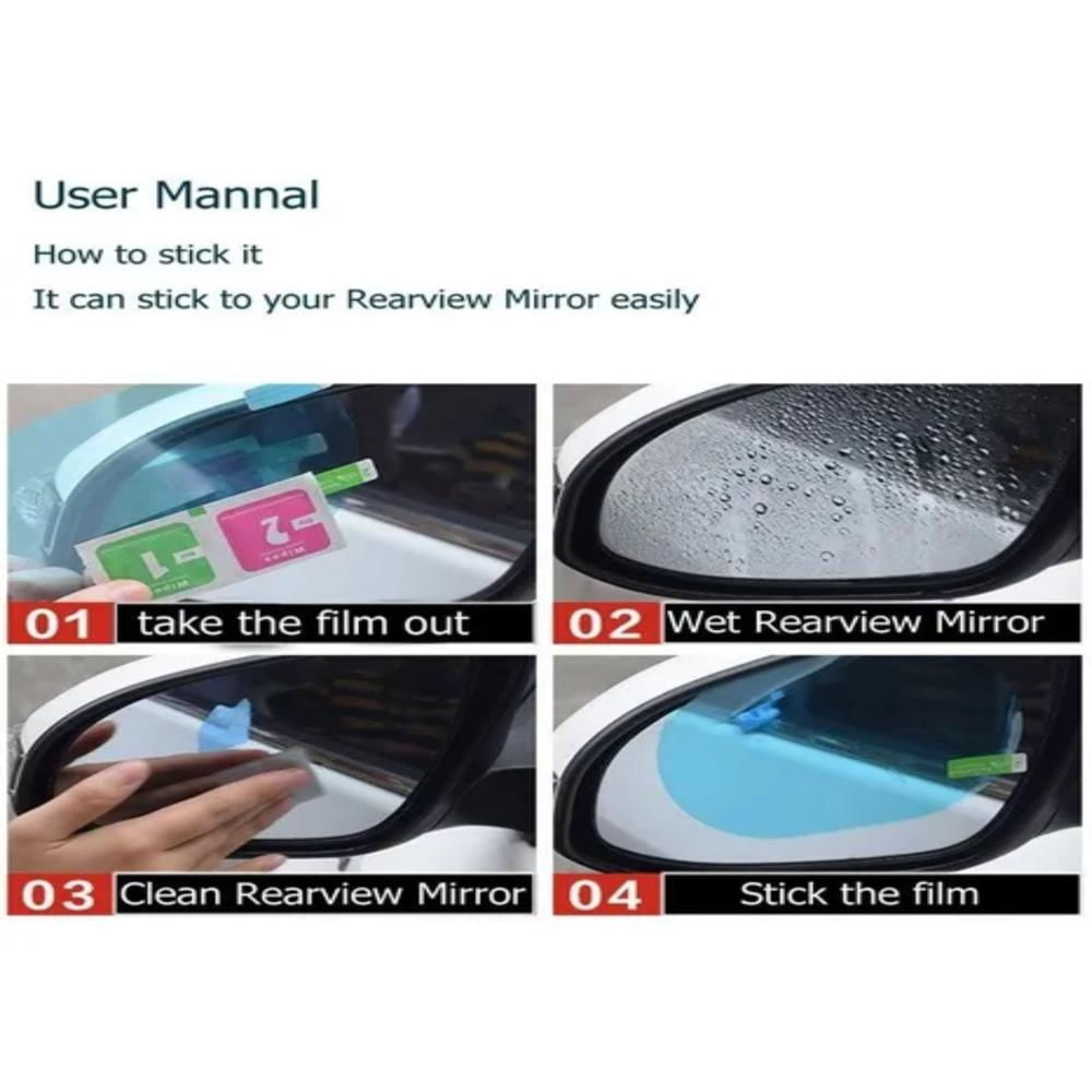 Película Antiempañante Para Espejo Retrovisor De Carro img #2
