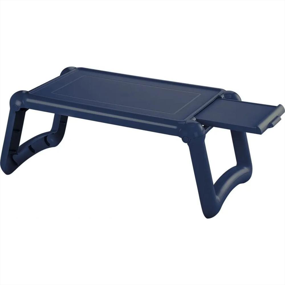 Mesa Rectangular Personal Portátil En Plastico Color Azul Oscuro img #1