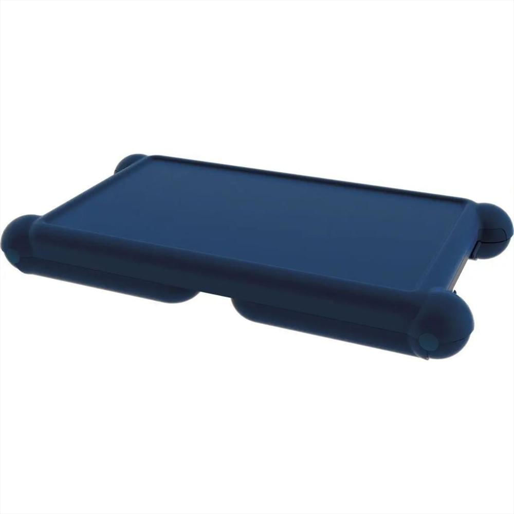 Mesa Rectangular Personal Portátil En Plastico Color Azul Oscuro img #3