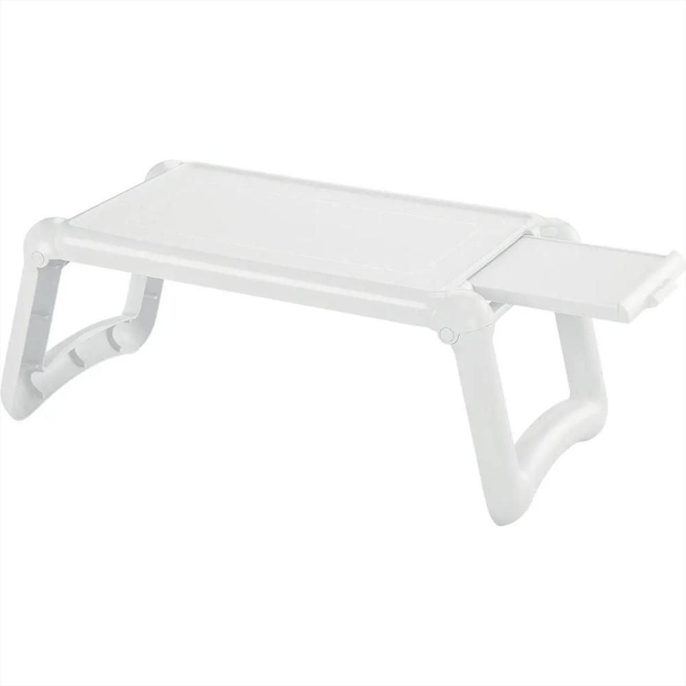 Mesa Rectangular Personal Portátil En Plastico Color Blanco img #1