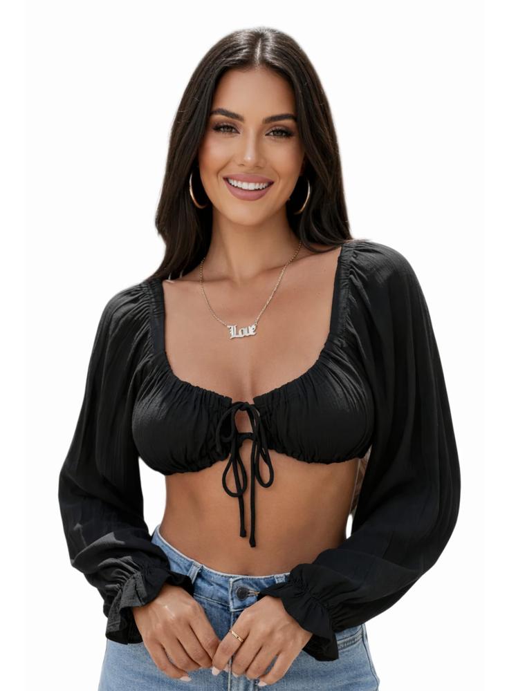 Crop Top Laufrak Con Manga Larga img #1
