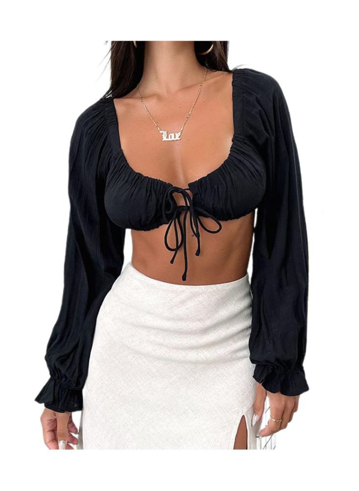 Crop Top Laufrak Con Manga Larga img #2