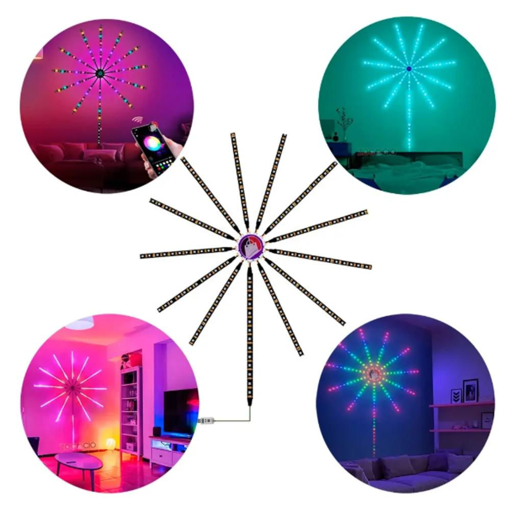 Cinta Rgb Led Fuegos Artificiales Estrella App Smart Control img #1