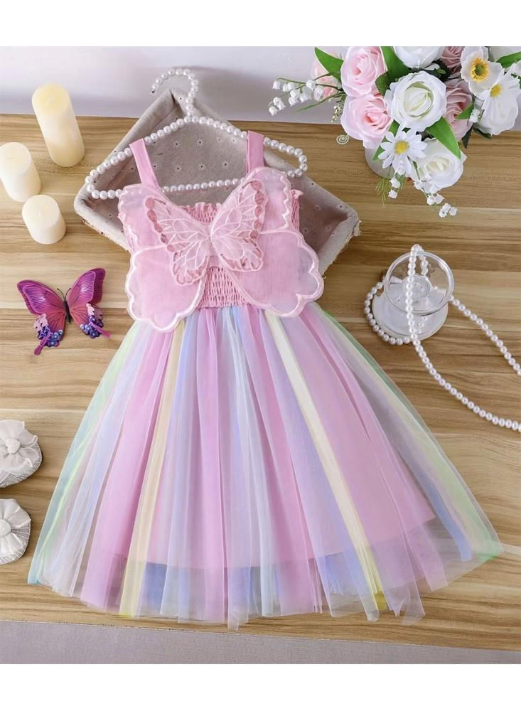 Vestido Niña Arcoiris Mariposa img #2