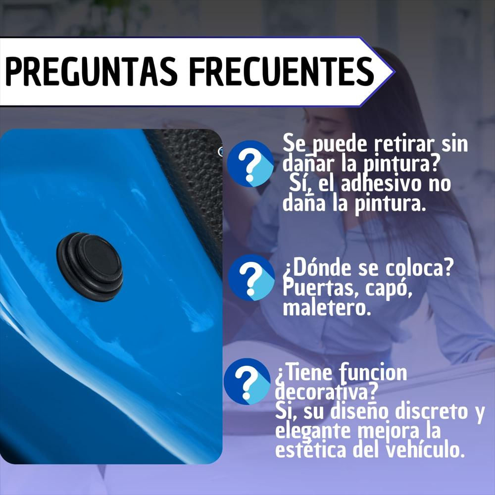 Suavizadores De Puertas Auto Protector Antigolpes 4 Nissan img #5
