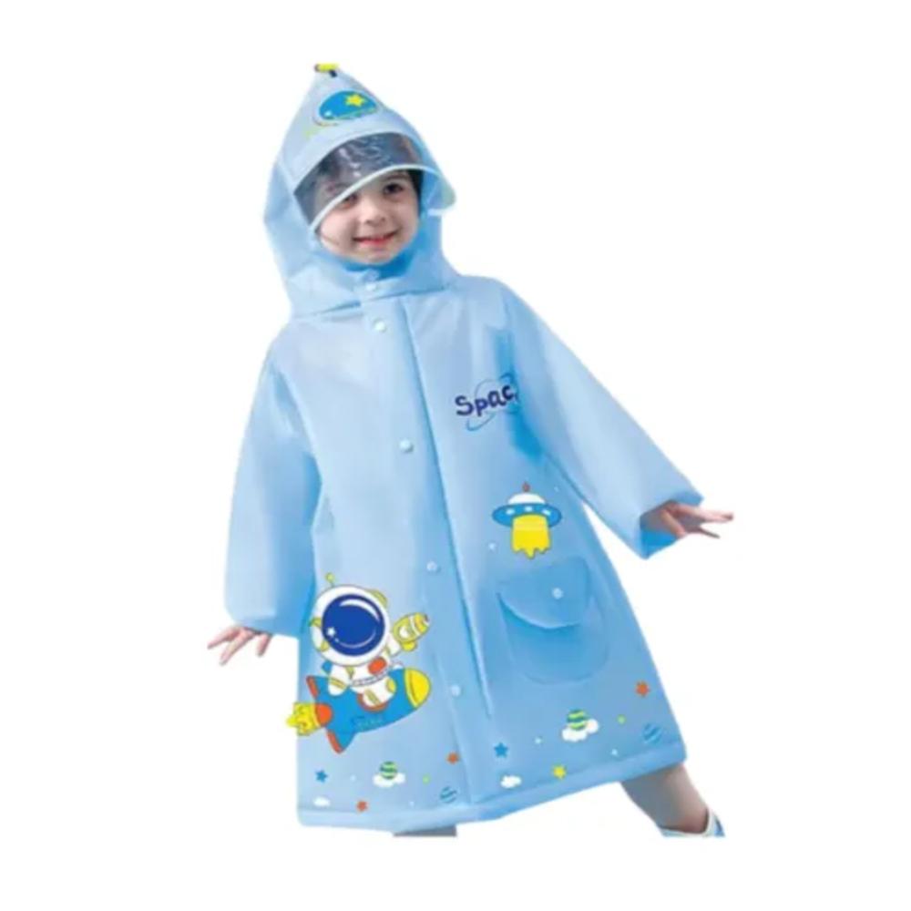 Capa Para Niños Impermeable Para La Lluvia Azul img #1