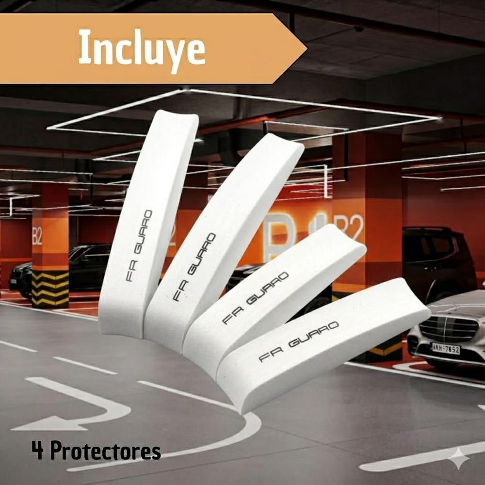 Protector De Borde Para Puertas Laterales Del Carro Blanco img #2