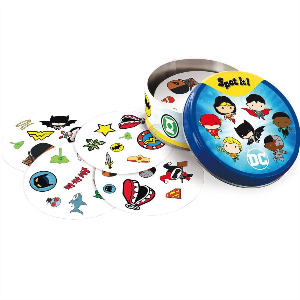 Spot It Liga De La Justicia Juego De Cartas Dc Comics Dobble img #2