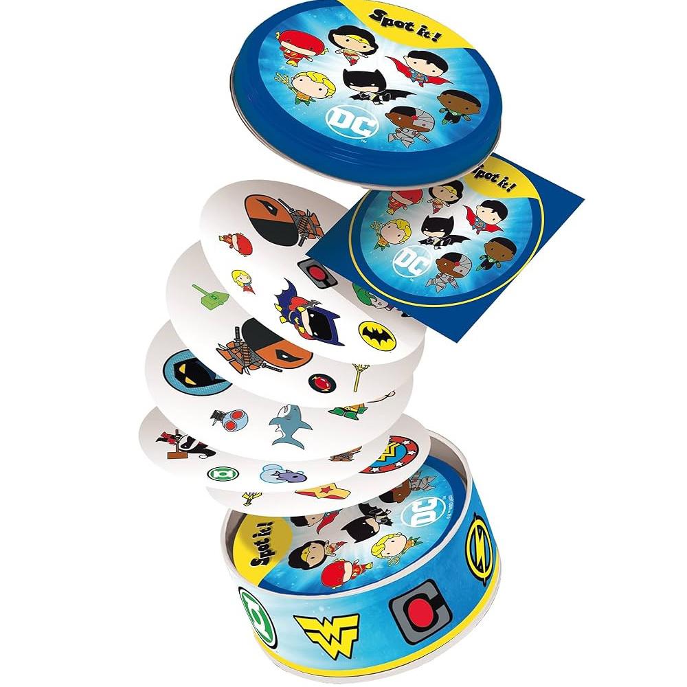 Spot It Liga De La Justicia Juego De Cartas Dc Comics Dobble img #3