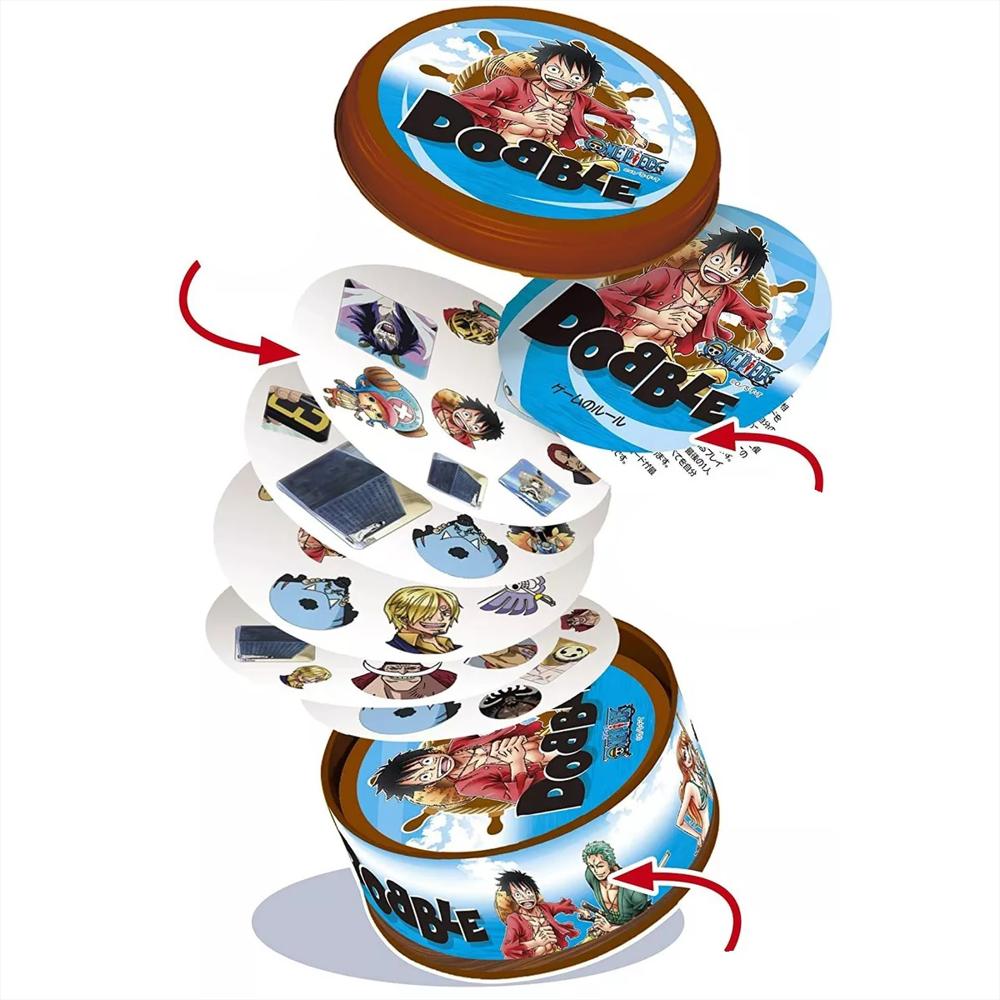 Juego Spot It One Piece De Mesa De Rapidez Visual Dobble Cartas Anime Portátil img #2