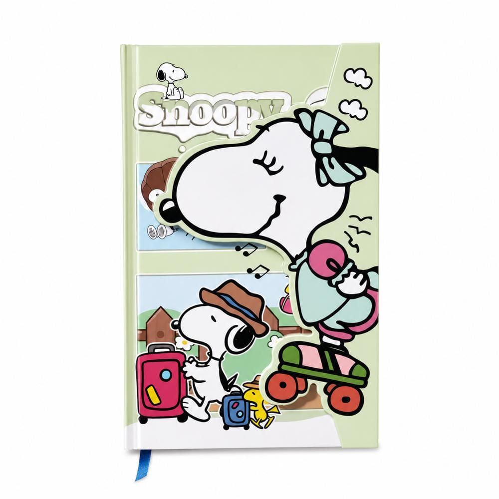 Agenda Verde Snoopy Patín img #1