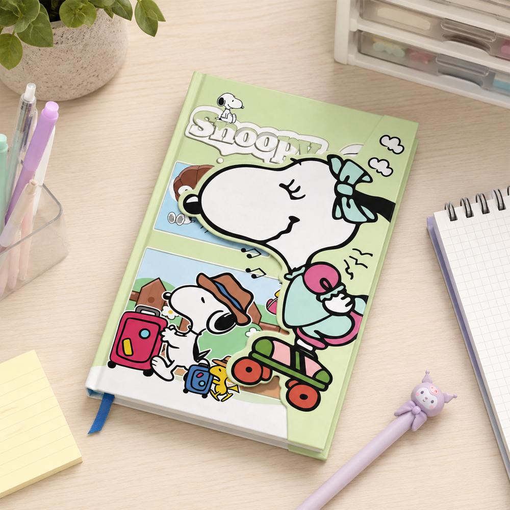 Agenda Verde Snoopy Patín img #2