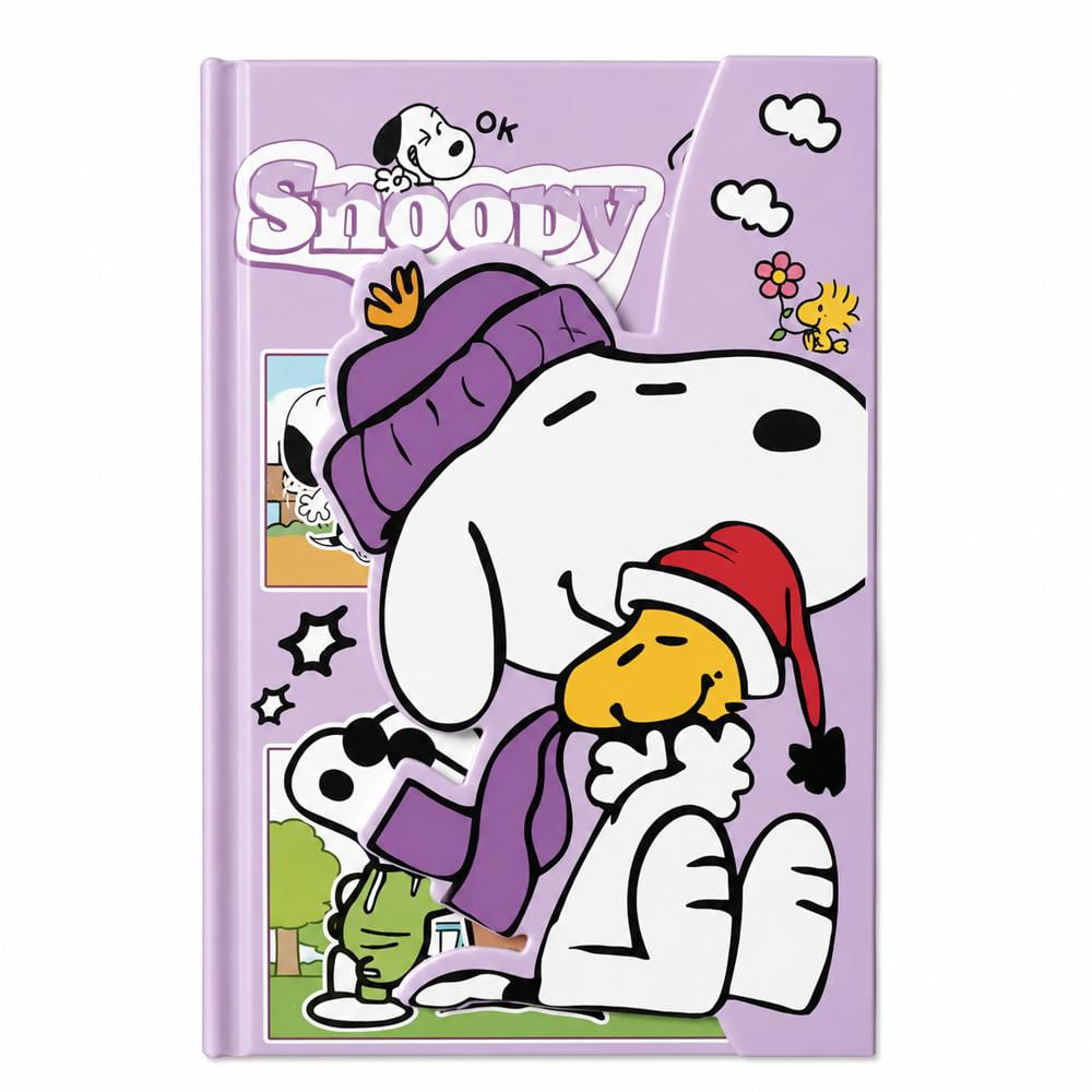 Agenda Snoopy En Color Lila Abrazo img #1