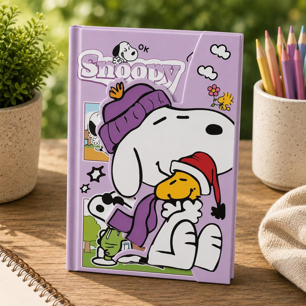 Agenda Snoopy En Color Lila Abrazo img #2