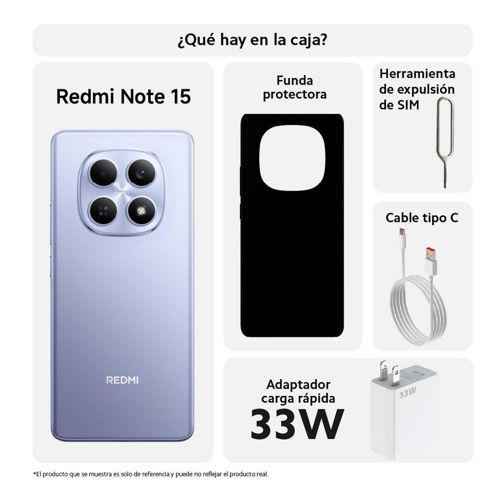 Celular XIAOMI REDMI Note 15 512 GB 8 GB RAM Lila img #3