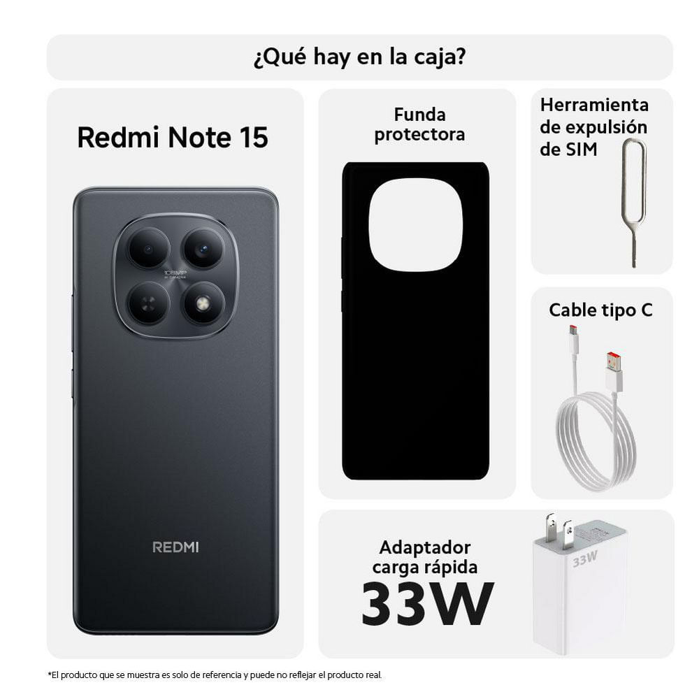 Celular XIAOMI REDMI Note 15 256 GB 8 GB RAM Negro img #3