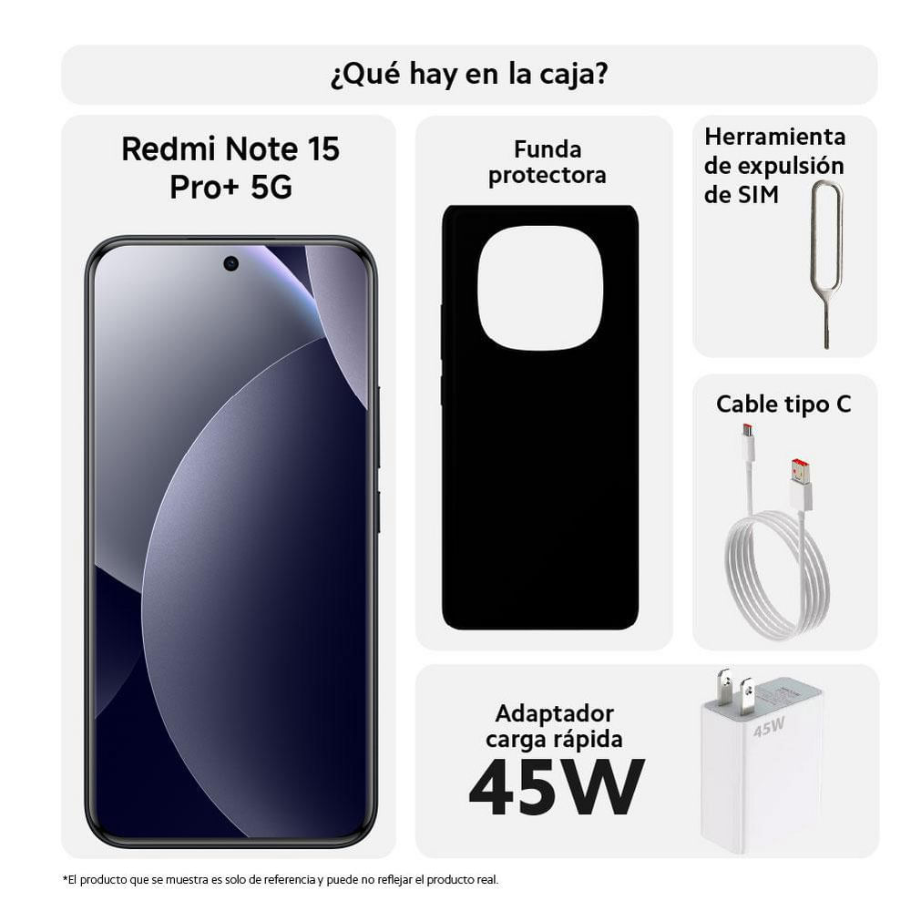 Celular XIAOMI REDMI Note 15 Pro+ 5G 512 GB 12 GB RAM Negro img #3