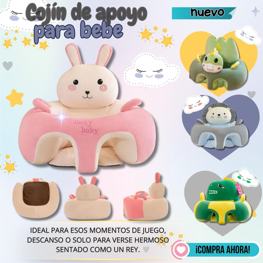 Sillon Cojin Felpa Para Sentar Al Bebe Conejita img #3