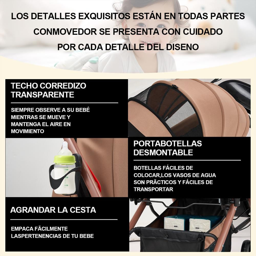 Coche Para Bebe Compacto Estilo Moises Clor Caqui img #3
