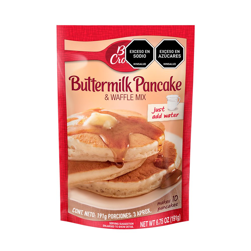 Mezcla BETTY CROCKER MARCA EXCLUSIVA para pancakes y waffles (191  gr) img #1