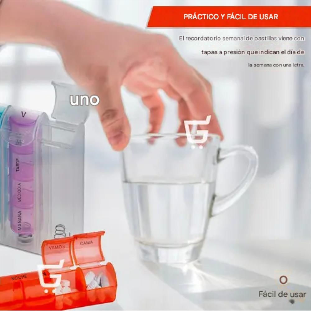 Pastillero Semanal Medicare 28 Compartimentos 7 Módulos img #3