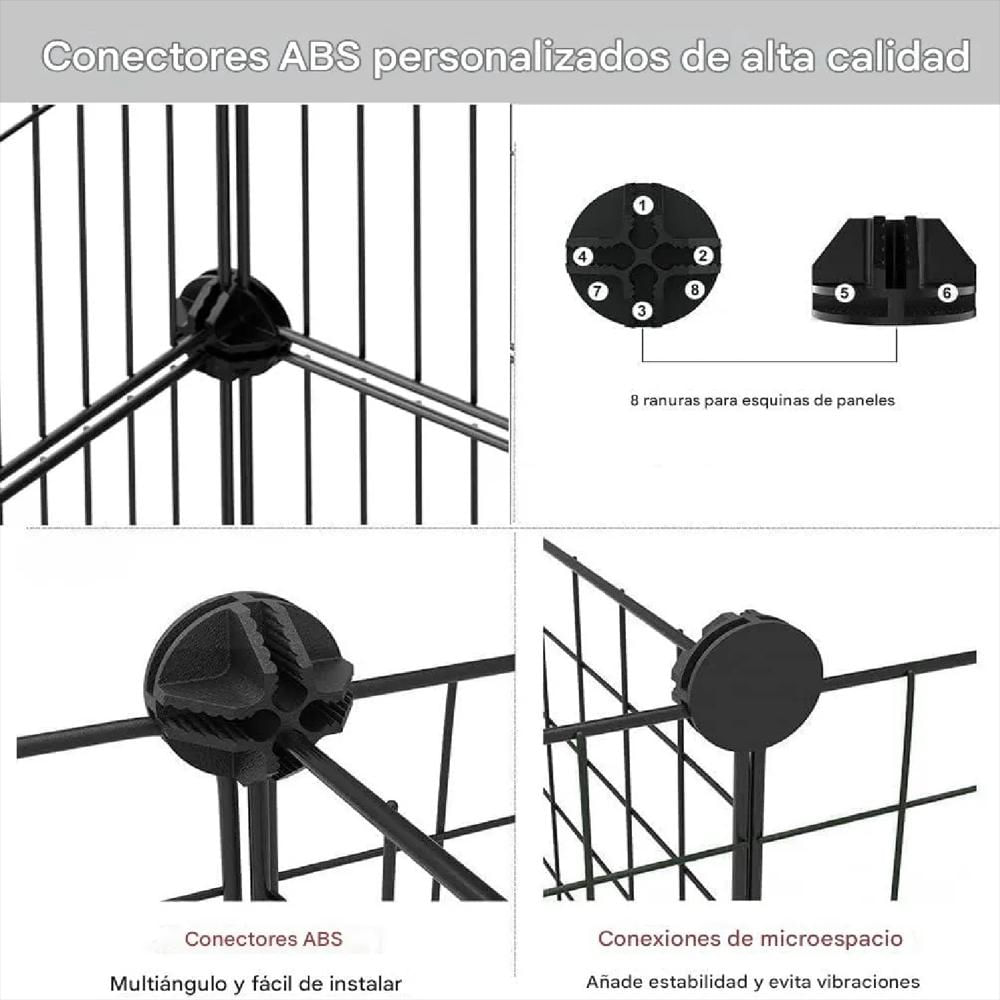 Corral Jaula Modular Para Mascotas Perros Gatos Conejos img #4