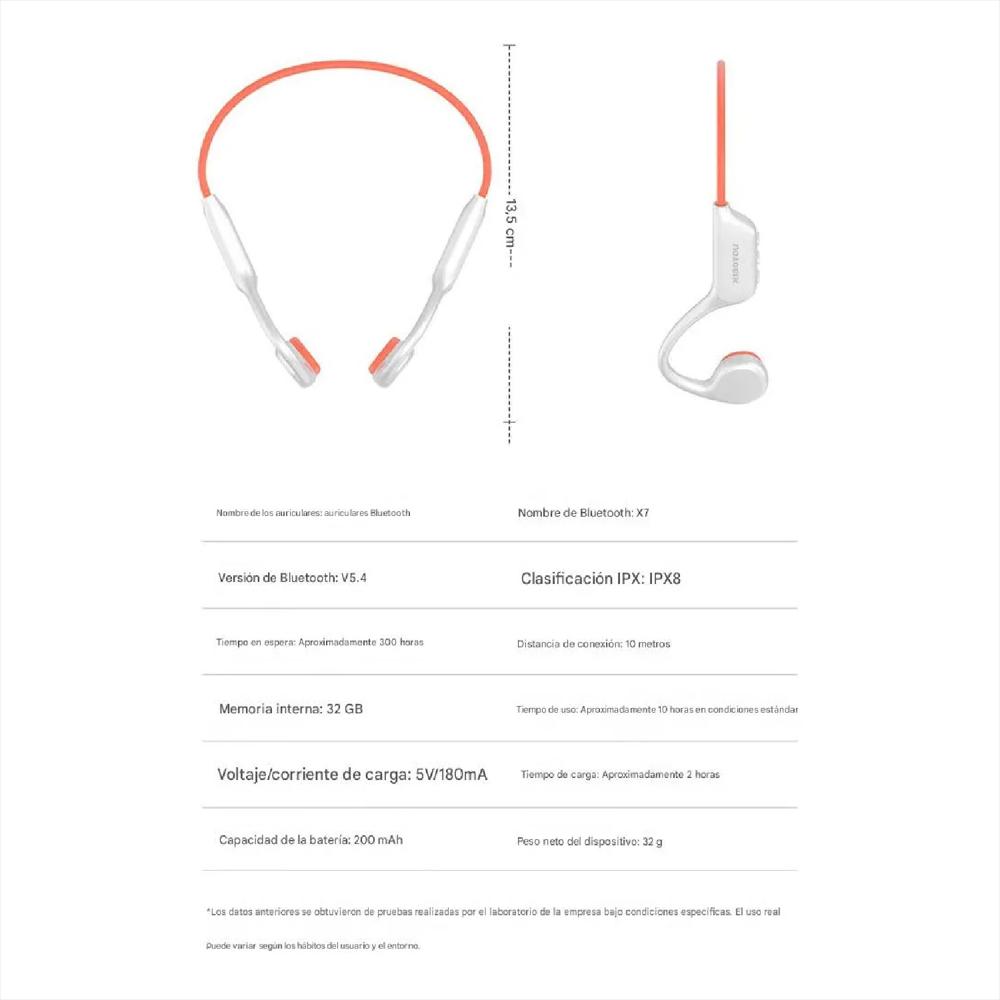 Audifonos De Conducción Ósea Bluetooth Ipx8 Impermeables img #2