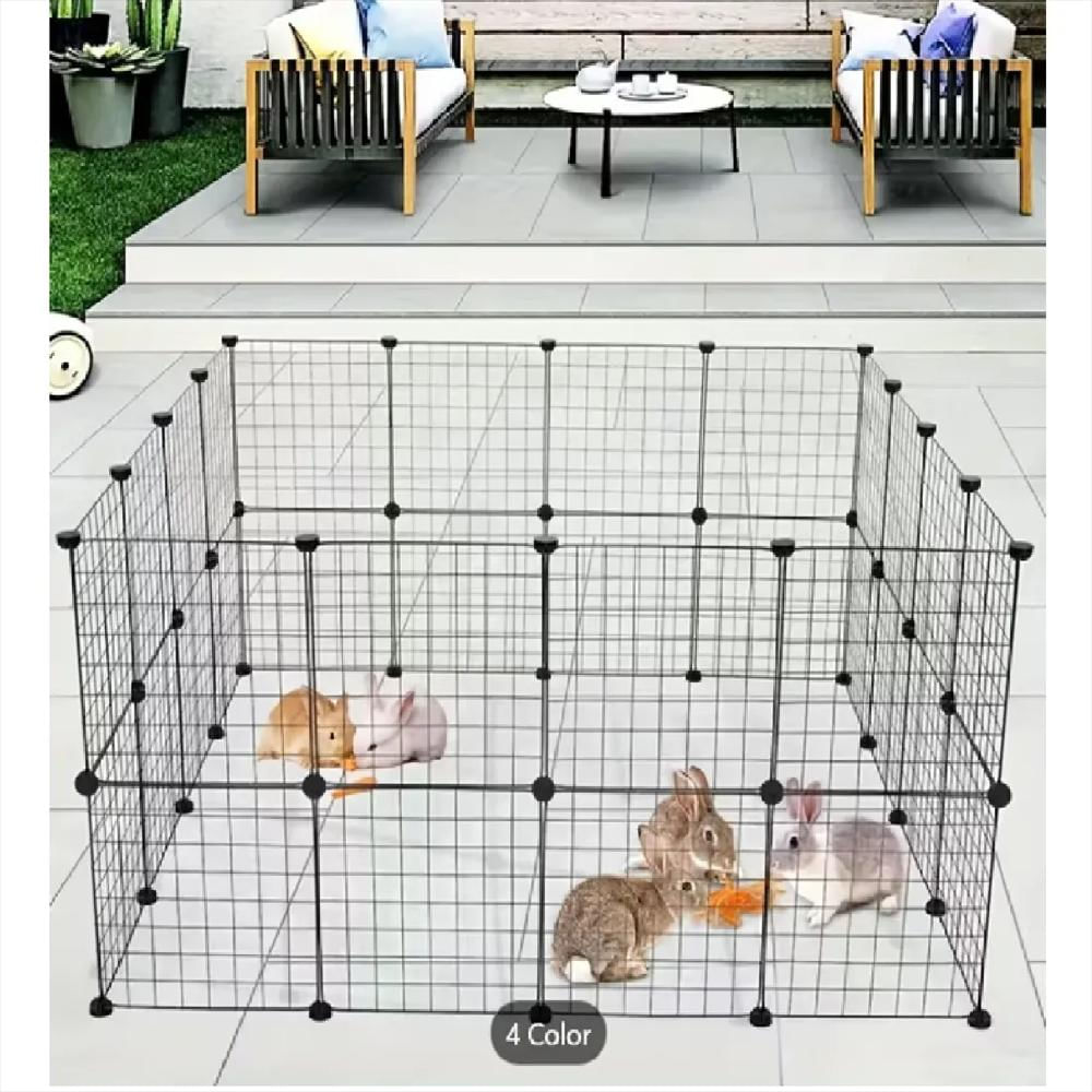 Corral Jaula Modular Para Mascotas Perros Conejos 32 Paneles img #4