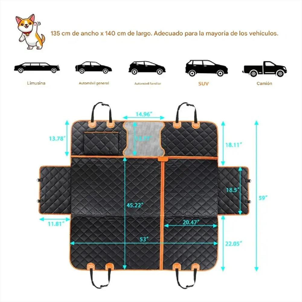 Funda De Asiento De Automóvil Para Perros img #3