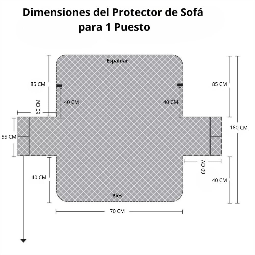 Protector De Sofá Acolchado Doble Faz A Cuadros Vino Tinto Gris 1 Puesto Mindy img #5