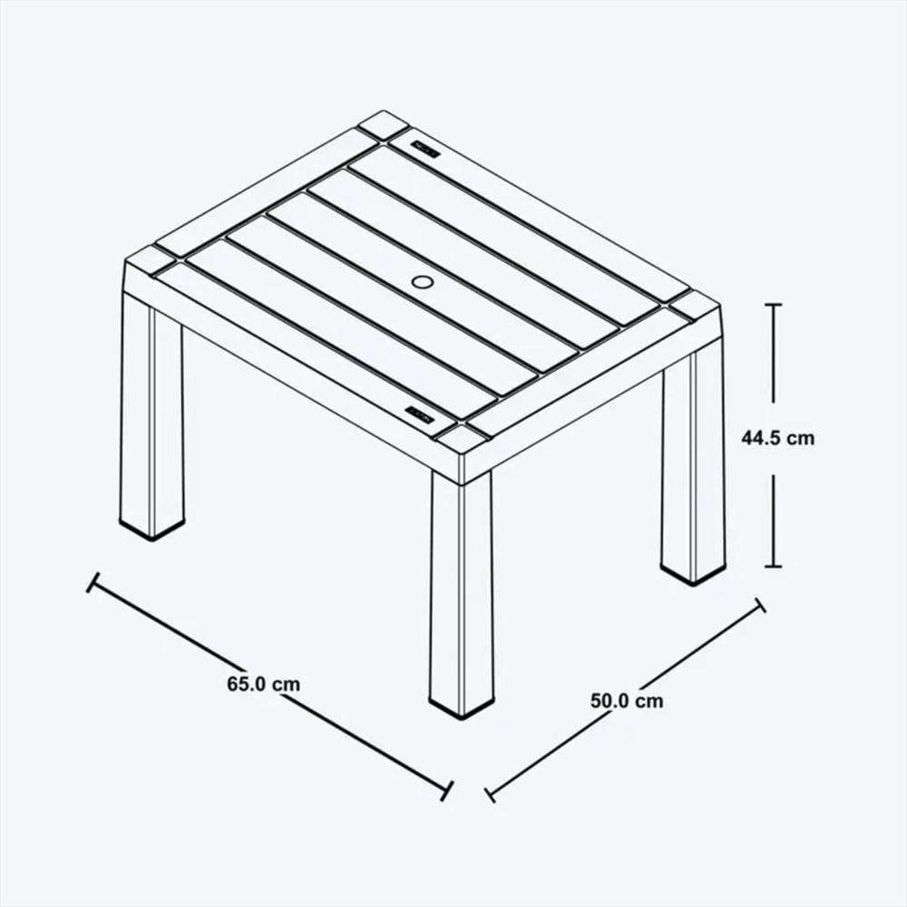 Juego De Comedor En Plastico Para Exteriores De 1 Mesa Rectangular Mas 2 Silla Con Apoyabrazos Color Wengue img #4