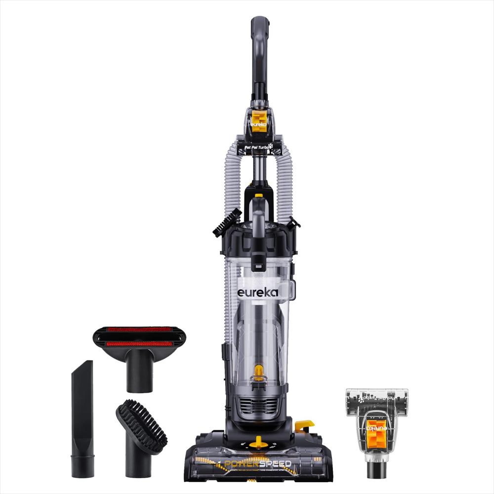 Aspiradora Vertical Eureka Powerspeed Pet Turbo Para Alfombra Y Piso Duro Negra img #1