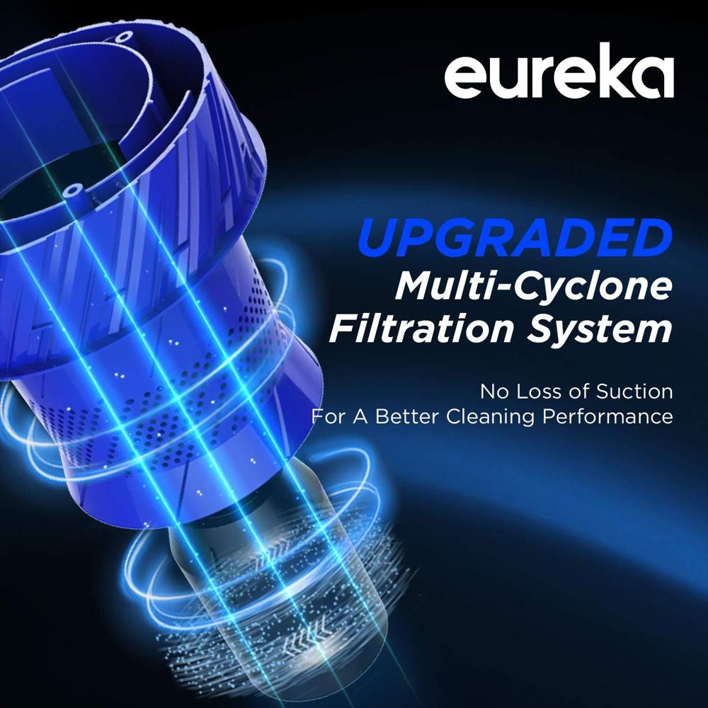 Aspiradora Vertical Eureka Powerspeed Ligera Para Alfombra Y Piso Duro Azul img #2