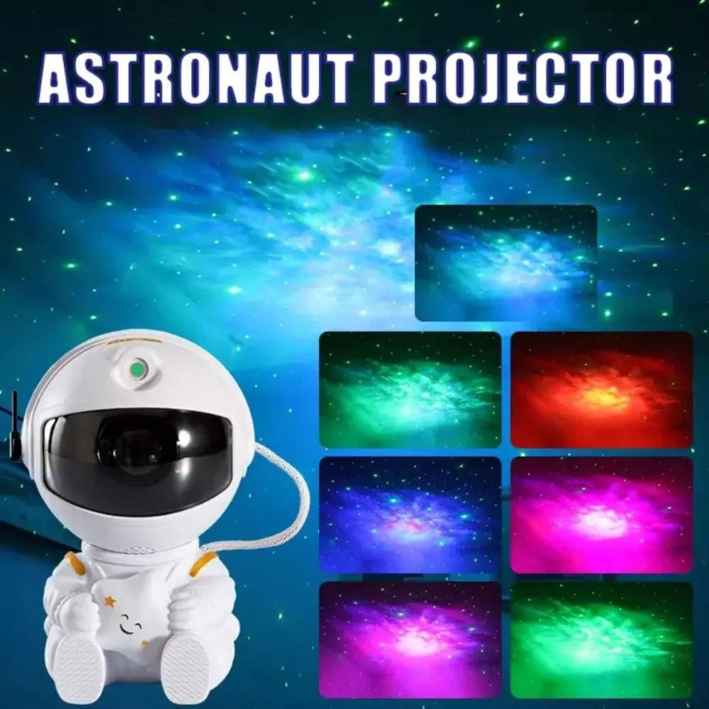 Proyector Estrellas Astronauta Nebulosa Led Blanco Control Remoto img #3