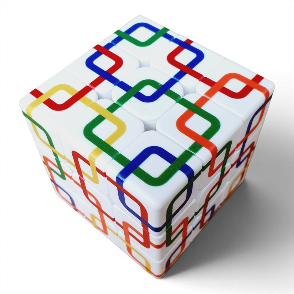 Cubo Rubik 3X3 Grid Chain Cadenas Zcube Dificultad img #3