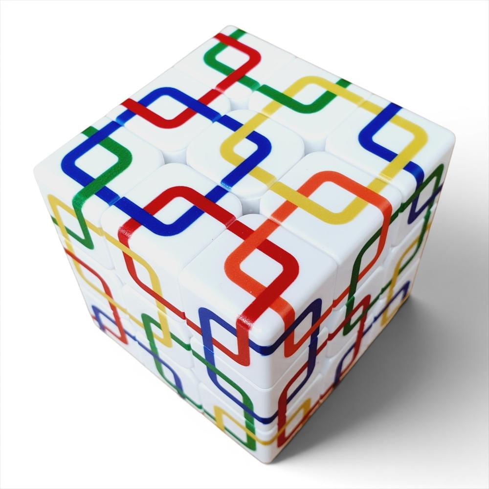 Cubo Rubik 3X3 Grid Chain Cadenas Zcube Dificultad img #4