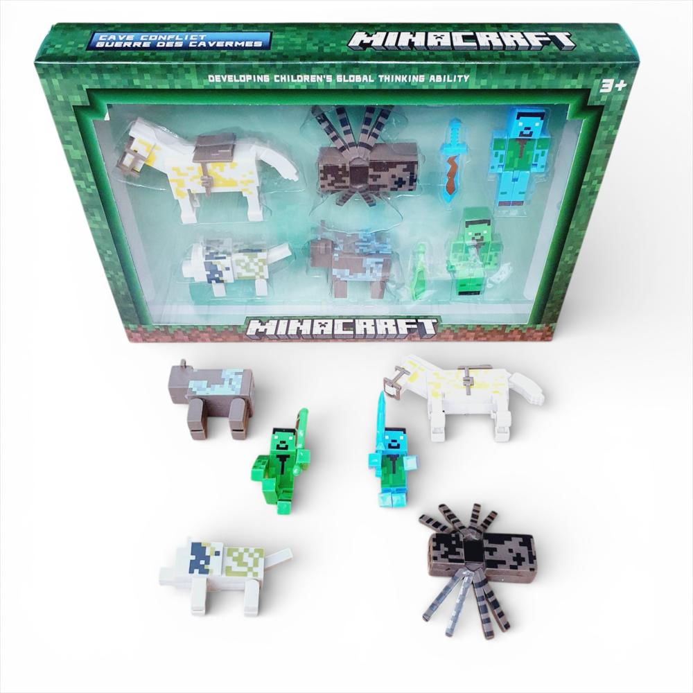Set Figuras Minecraft X6 Coleccion Ensamblar Juguete Muñeco img #1