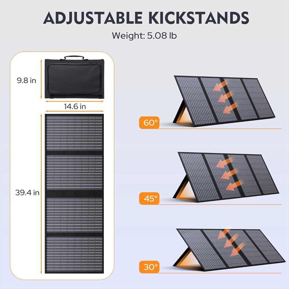 Panel Solar Portátil De 60W Puerto Usb Tipo C Carga Rápida img #3
