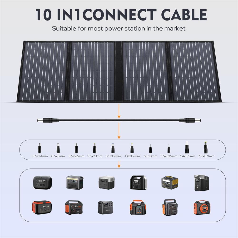 Panel Solar Portátil De 60W Puerto Usb Tipo C Carga Rápida img #4