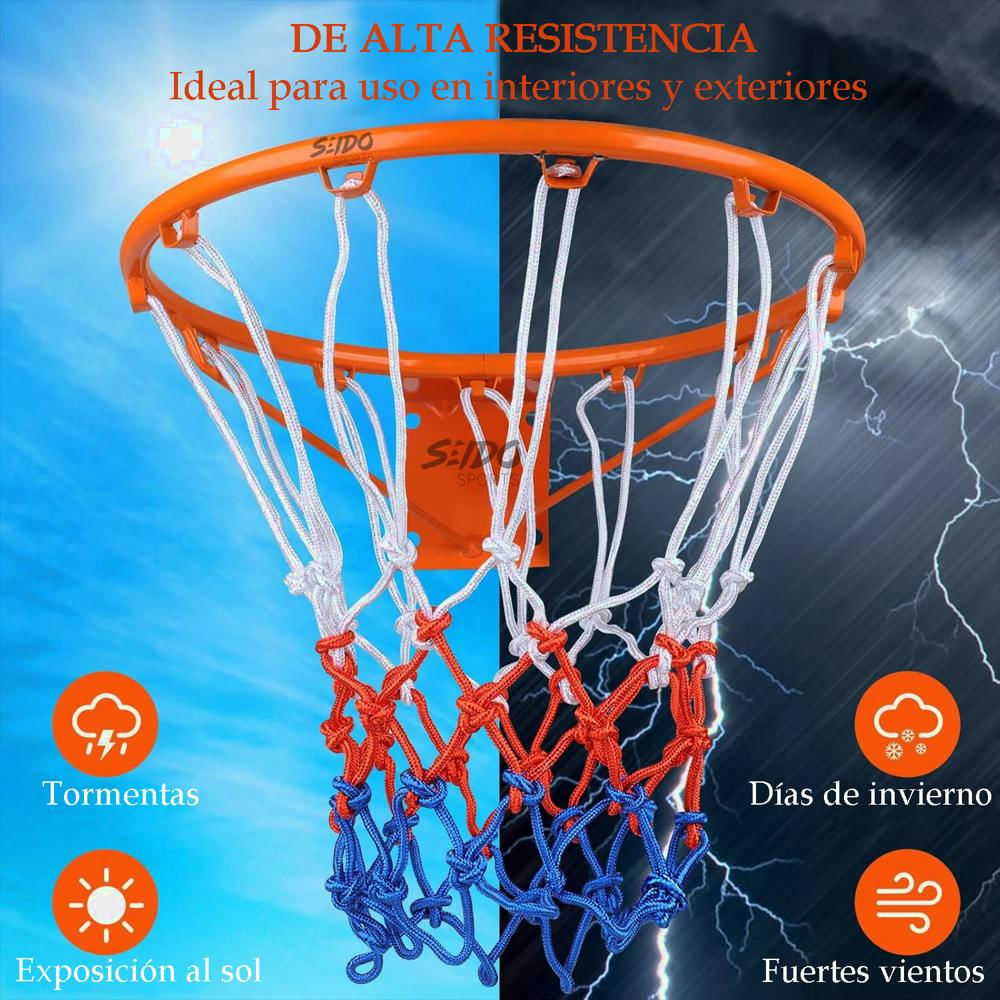 Aro Profesional Baloncesto Cesta Basketball Hierro + Malla img #5