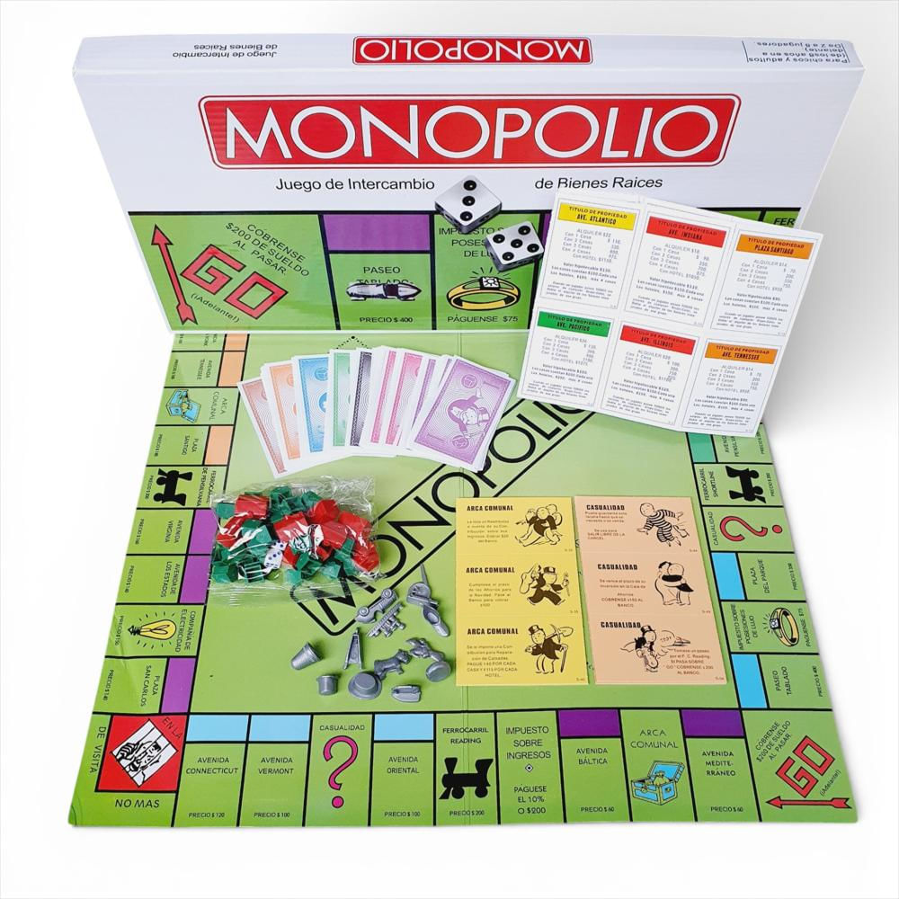 Monopolio Clasico Juego Mesa Intercambio De Bienes Raices img #1