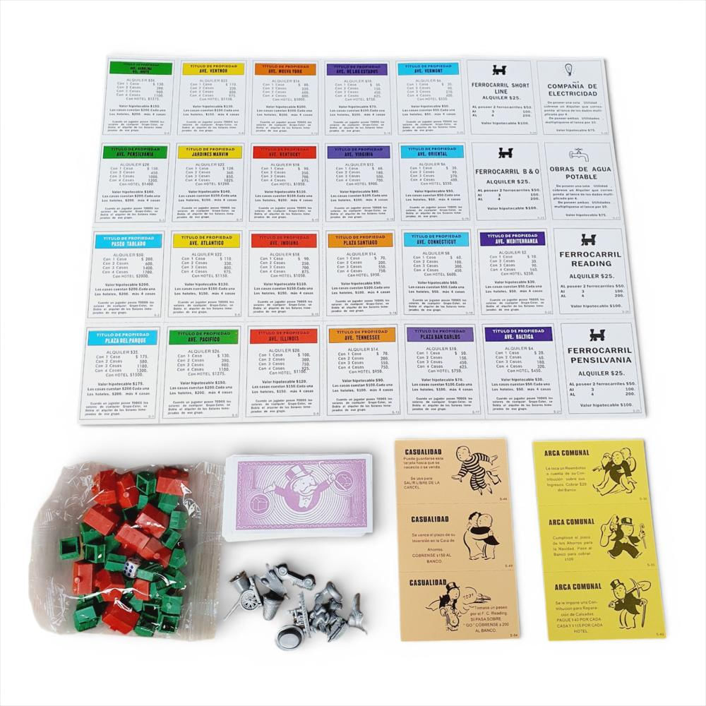 Monopolio Clasico Juego Mesa Intercambio De Bienes Raices img #4
