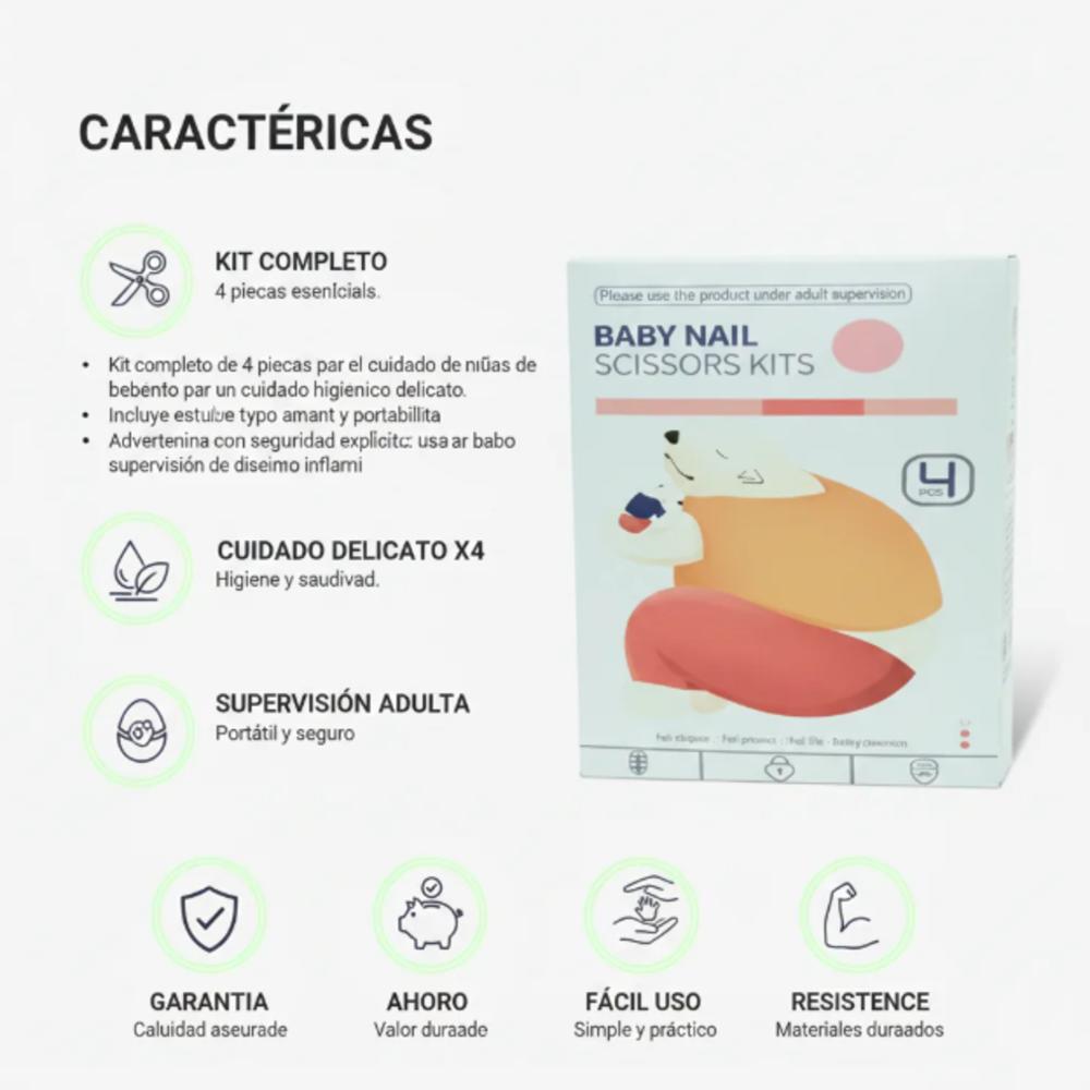 Kit De Uñas Para Bebe X4 Estuche Huevo Sbc 19 img #3