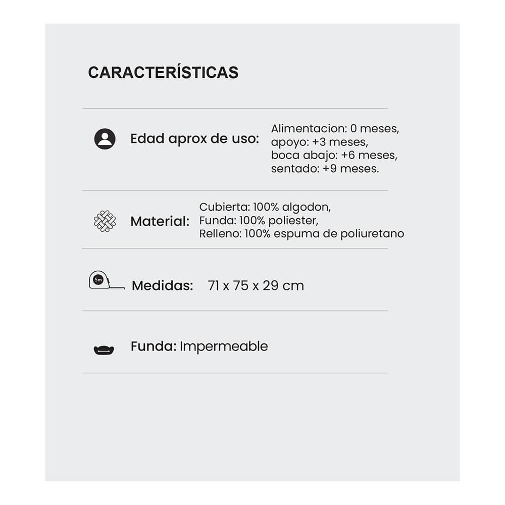 Almohada  Lactancia Pb2517 PREMIUM BABY img #8