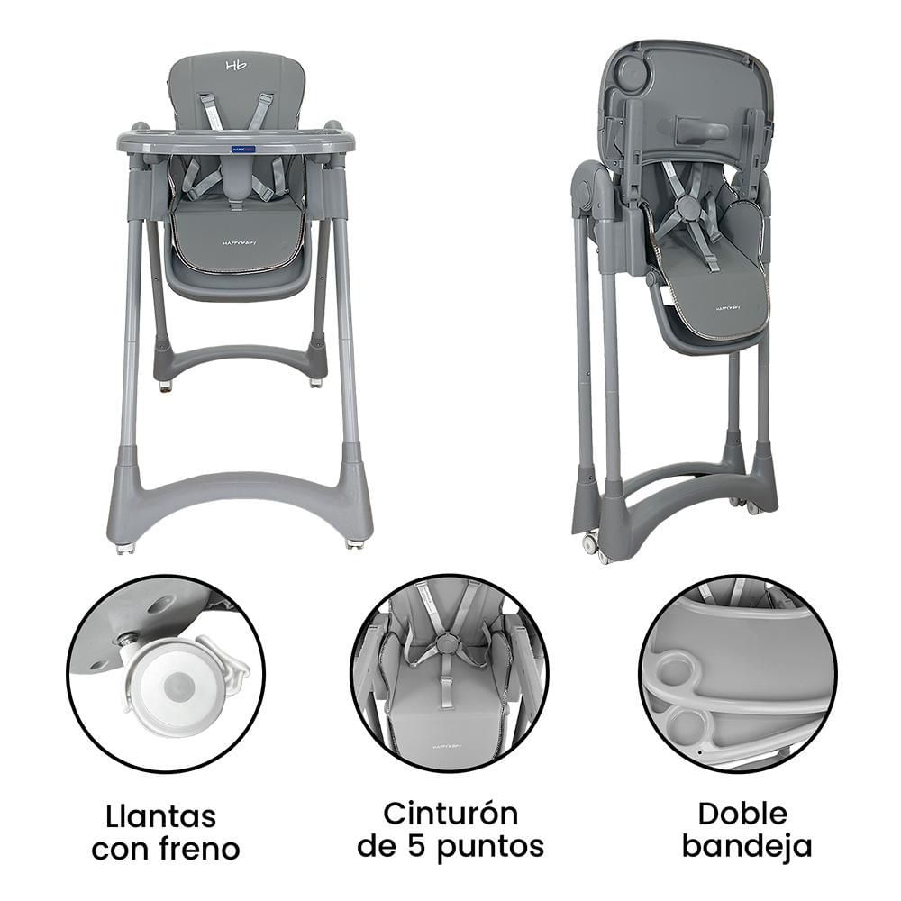 Silla Comedor Para Bebe Multiposiciones HAPPY BABY img #2